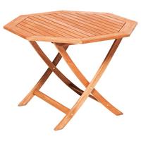 Gartenklapptisch Eukalyptus klappbar ca. 110x74x110cm - Naturfarben, KONVENTIONELL, Holz (110/74/110cm) - Gardenson