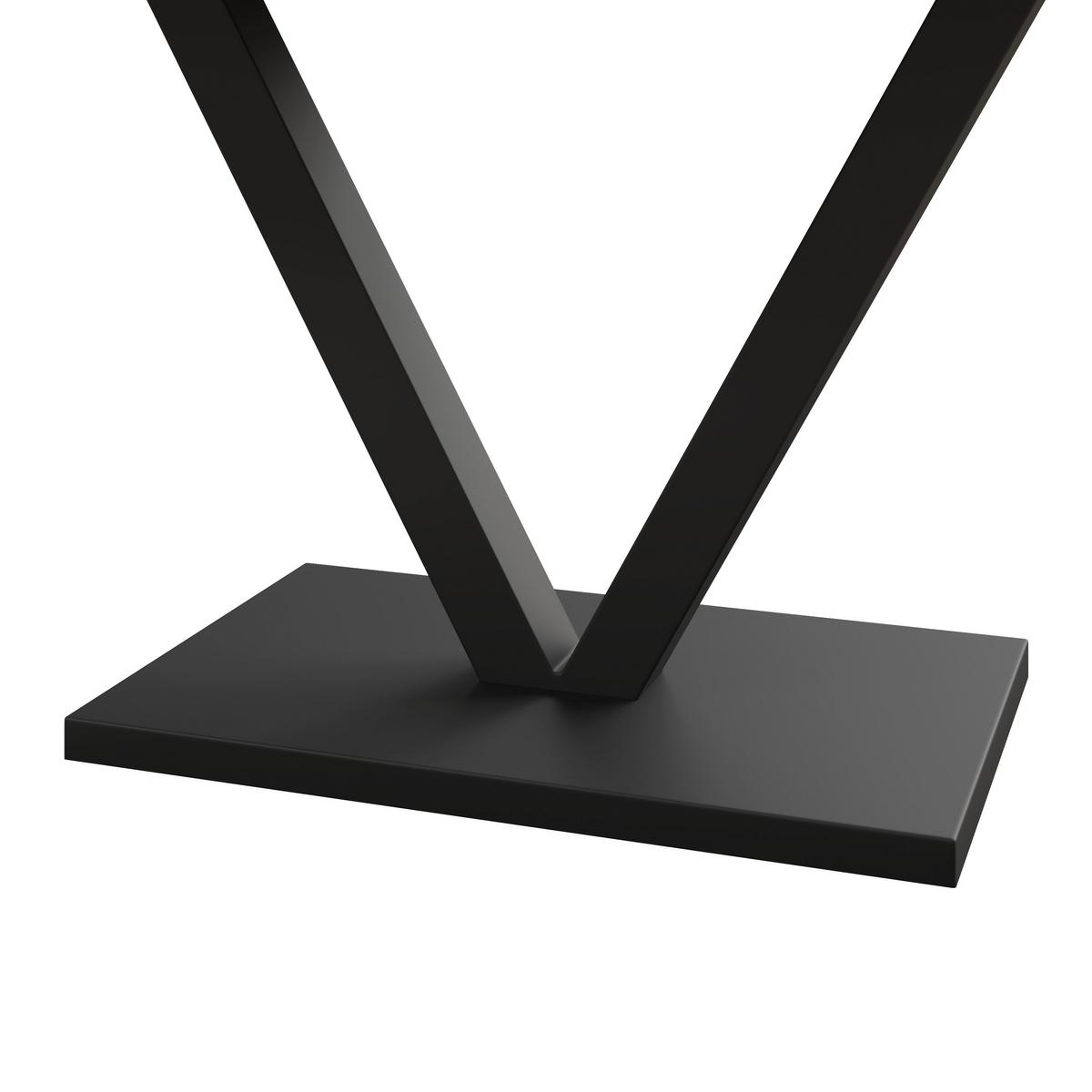 Esstisch Loca Holz/MDF Walnussfarben ca. 160x90x76 cm - Walnussfarben/Schwarz, MODERN, Holz/Holzwerkstoff (160/76/90cm) - Bessagi Home