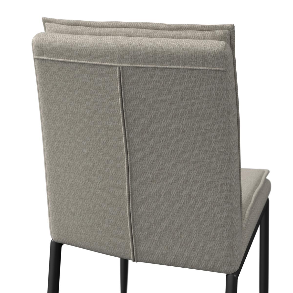 Jedilna Garnitura Abelia, Miza 160x90, 4x Stol - barve lesa evkaliptusa/črna, Moderno, kovina/tekstil - Bessagi Home