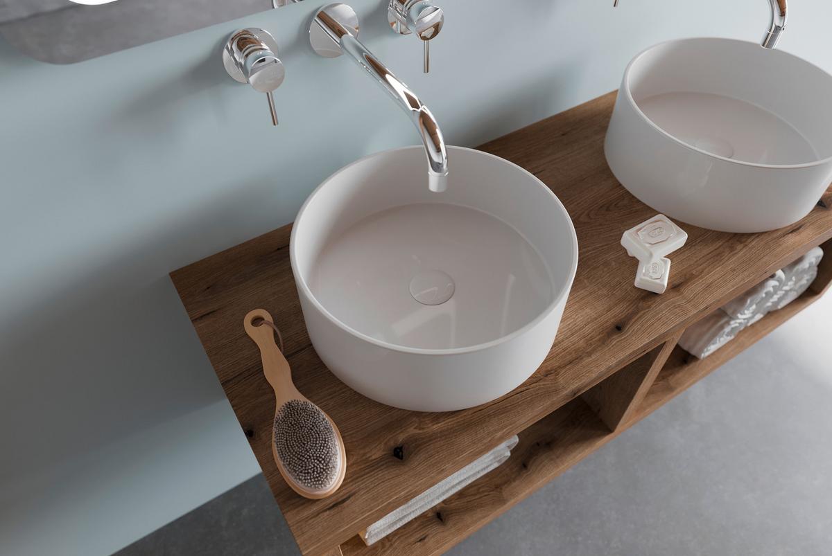 Lavoar Lavabi - alb, Modern, ceramică (36cm)