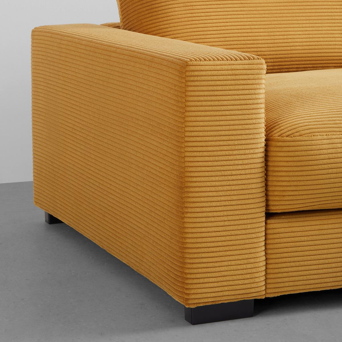 Coltar PEDRO - galben muștar, Modern, textil (265/180cm) - Mömax