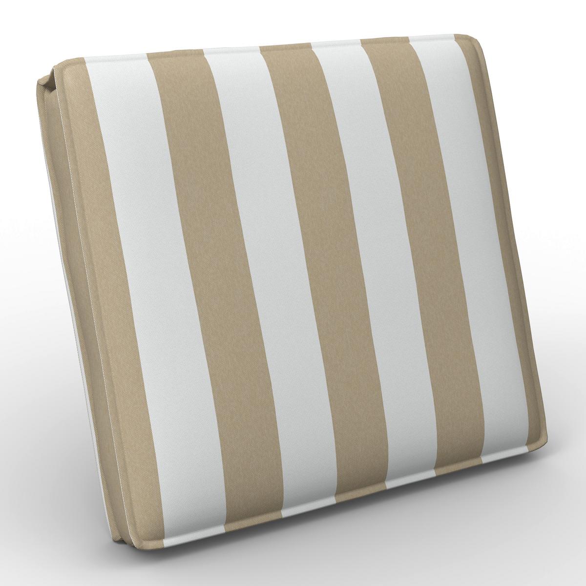 Outdoorsitzkissen Magda Creme/Weiß ca. 40x40 cm - Creme, MODERN, Textil (40/5/40cm) - Bessagi Garden