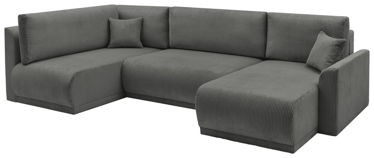 Coltar Kim - gri închis, Modern, lemn (146/313/160cm) - Modern Living