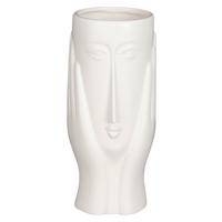 Váza Face - fehér, Modern, kerámia (7/20cm)