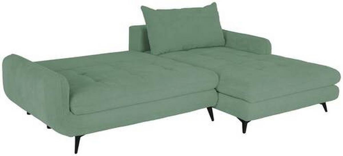 Coltar WAVE - verde mentă, Modern, lemn/metal (266/189cm) - Modern Living