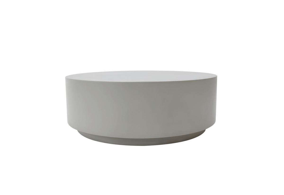 Loungetisch Rome Faserbeton Grau - Grau, MODERN, Stein (102/102/36cm) - Gardenson