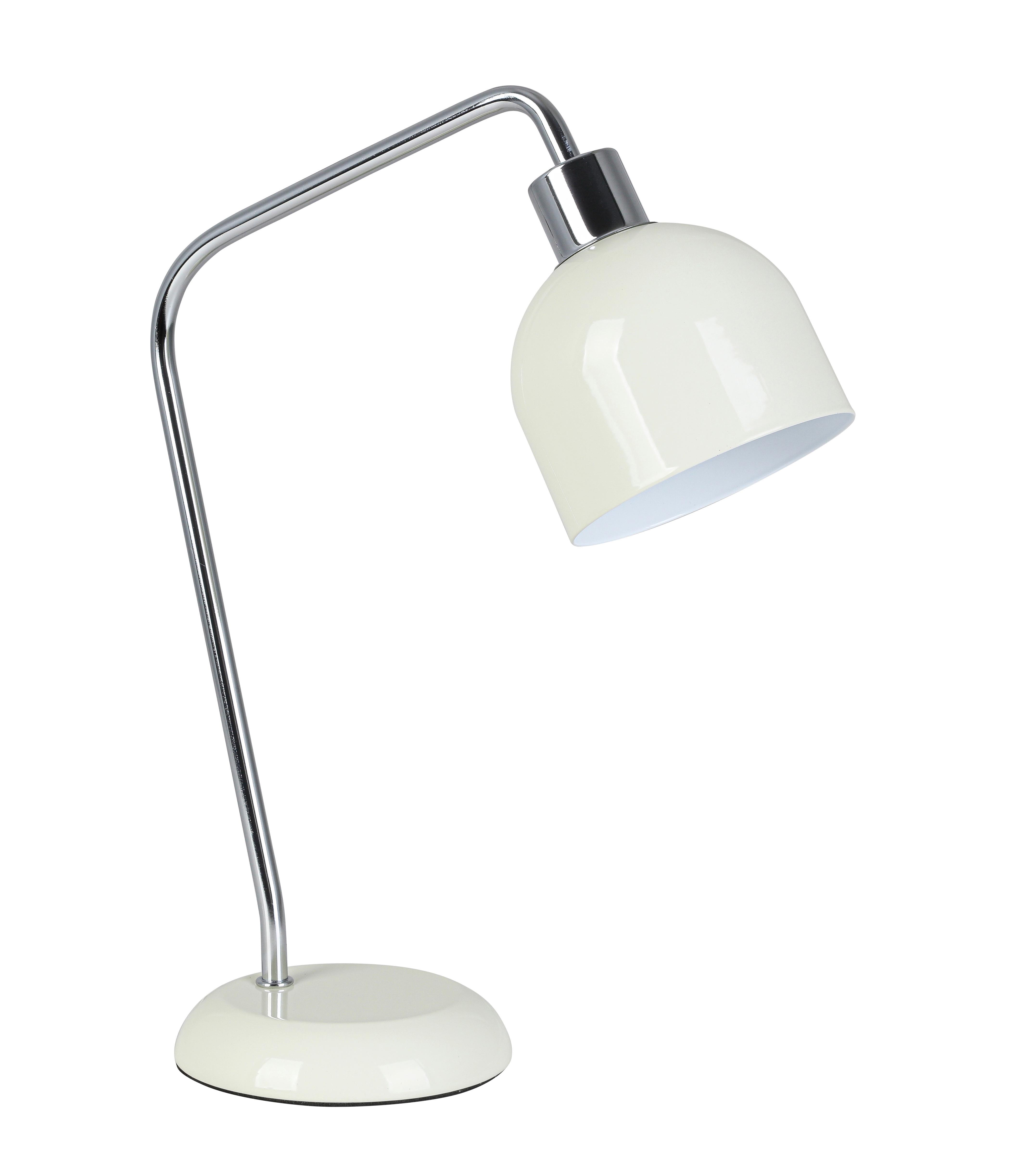 BORDSLAMPA ILKA - vit/kromfärg, Modern, metall/plast (27/12/35cm) - Mömax