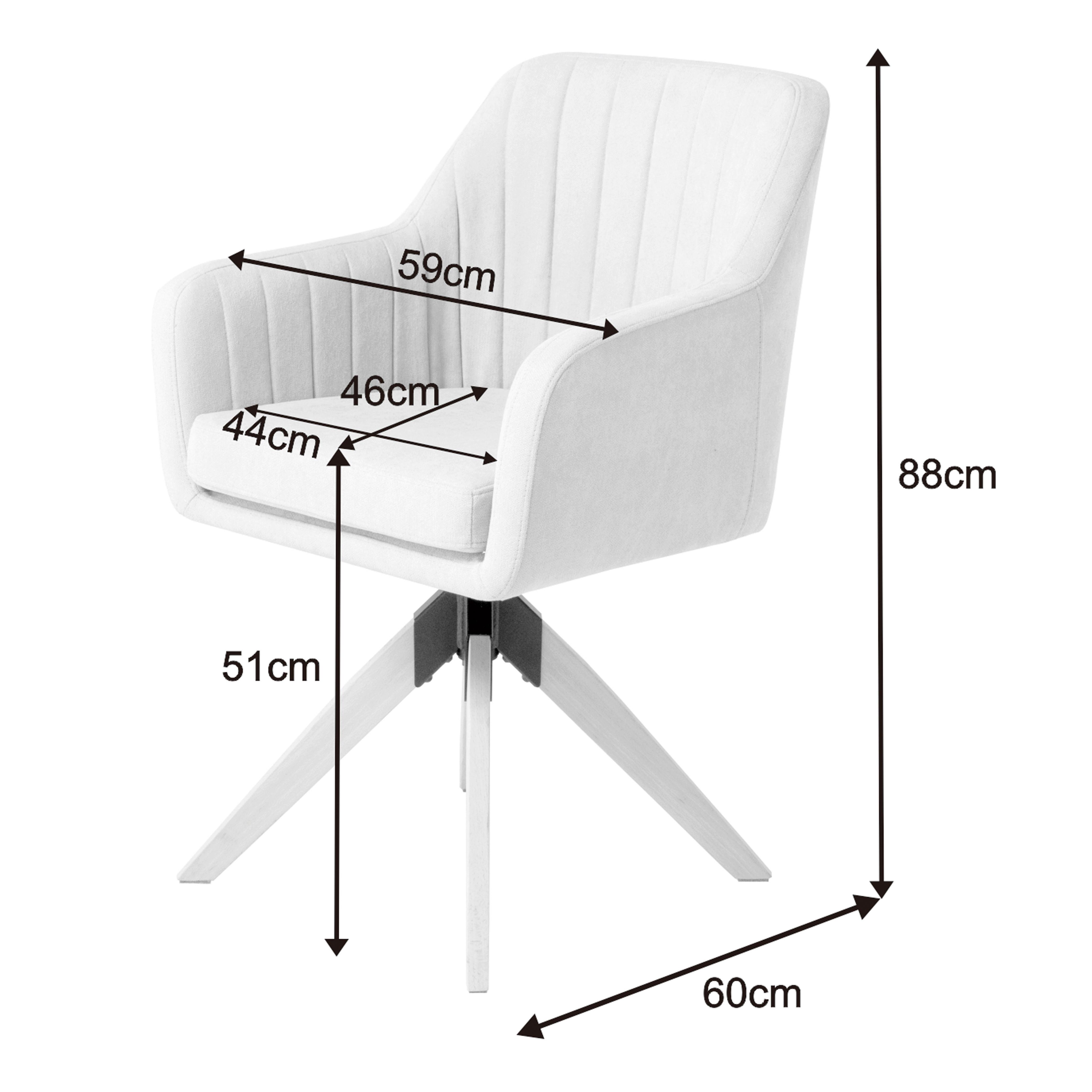 STOL MED ARMSTÖD LUCITA - mörkgrå/naturfärgad, Modern, metall/trä (59/88/60cm) - Bessagi Home