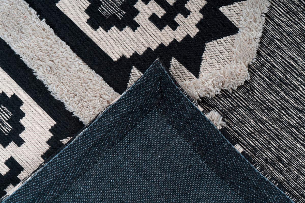 FLACHWEBETEPPICH ETHNIE 300 GRAU 80CM X 150CM - Grau, Design, Textil (80/150cm) - Kayoom