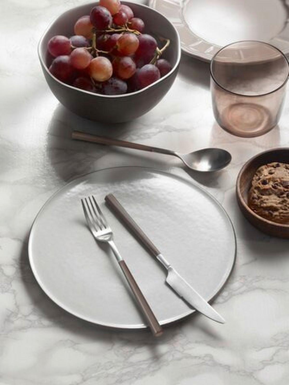 Jedilni Pribor Hive, 16-Delni - barve nerjavečega jekla/sivorjava, Basics, kovina/umetna masa (25,5/7/5,3cm) - Pintinox