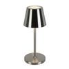 PORTABEL LAMPA MUSI - vit/nickelfärgad, Modern, metall/plast (12/30cm) - Mömax