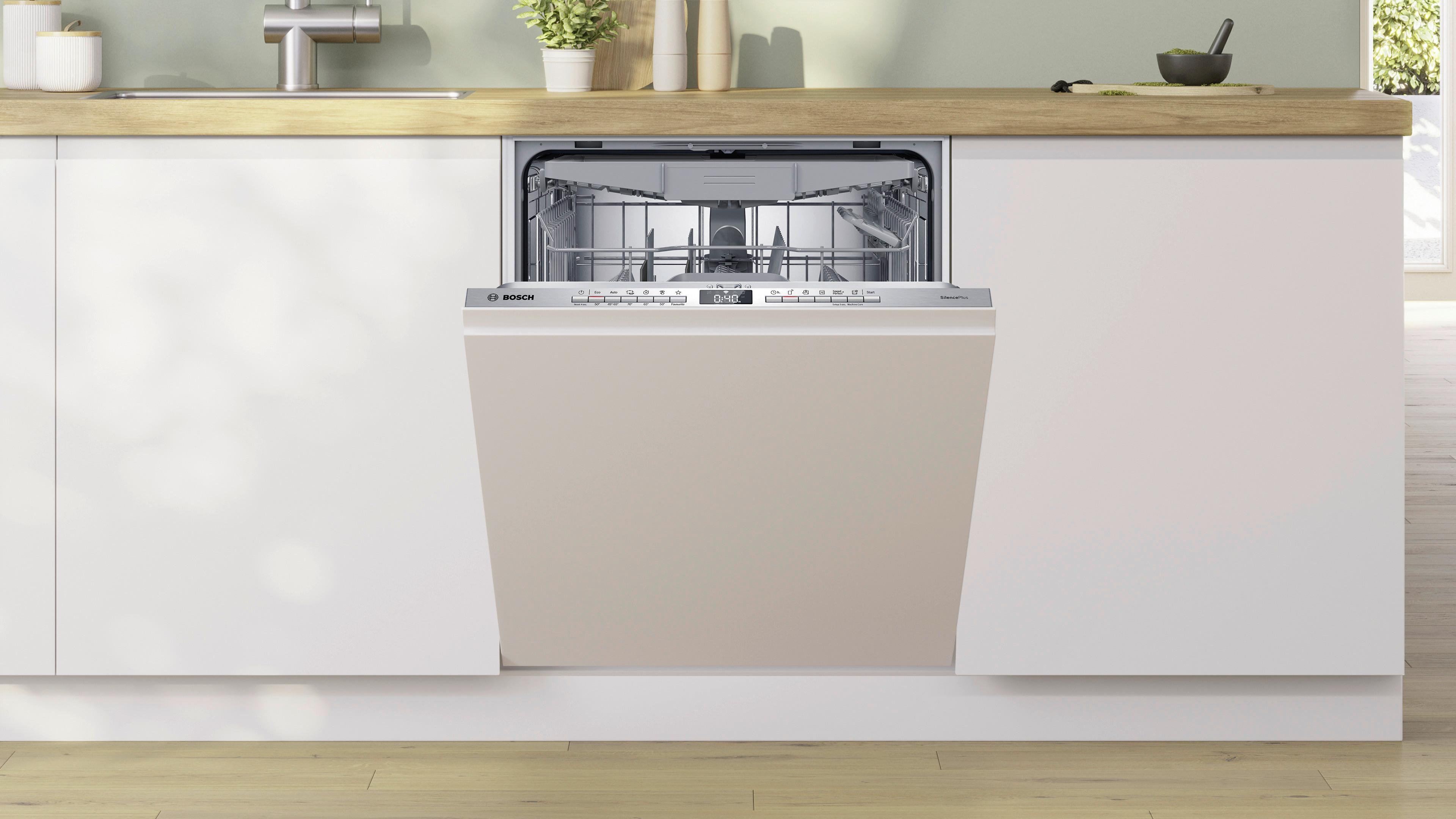 Geschirrspüler SMV4EVX08E vollintegriert - Weiß, Natur (59,8/81,5/55cm) - Bosch