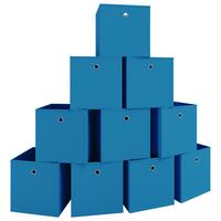 Faltbox Boxas Blau - Blau, MODERN, Textil (27/28/27cm) - MID.YOU