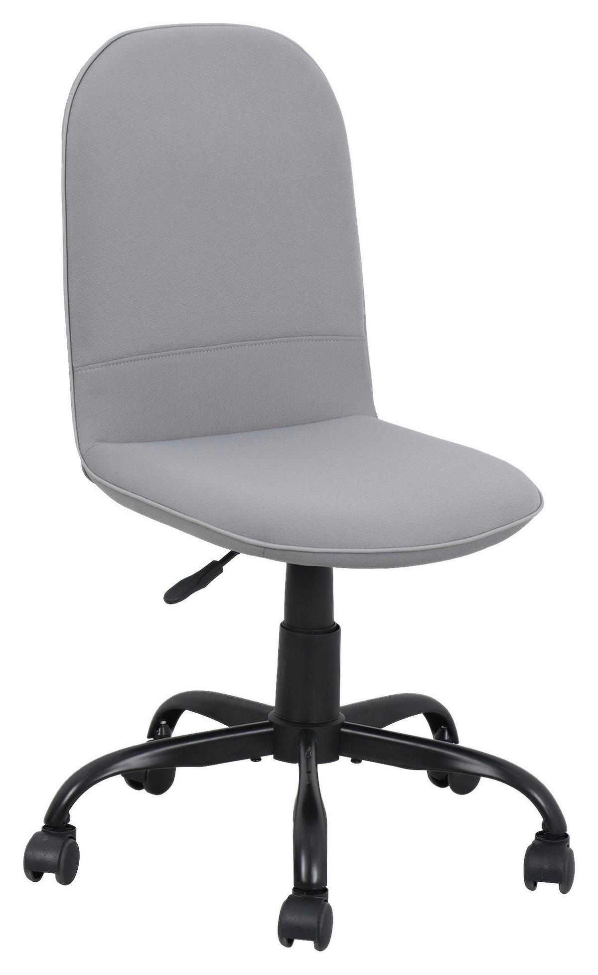 DREHSTUHL TROLLY - Schwarz Hochglanz/Hellgrau, MODERN, Kunststoff/Textil (42/95/54cm) - MID.YOU