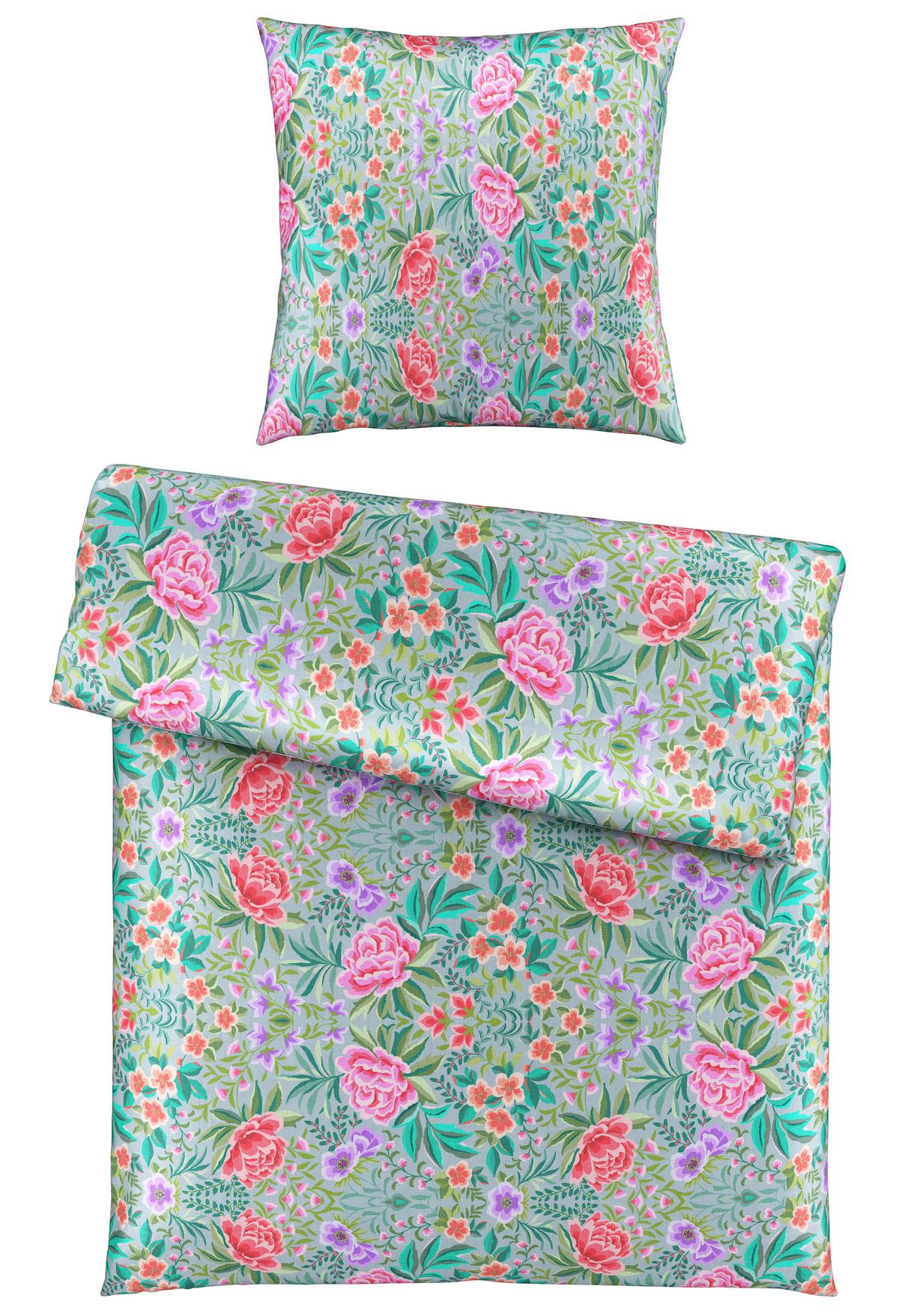 Bettwäsche Vivien XL Multicolor ca. 155x220cm - Multicolor, ROMANTIK / LANDHAUS, Textil (155/220cm) - Mömax