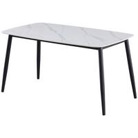 Stol Livorno - bijela/crna, Basics, metal/keramika (140/73/79cm) - Based