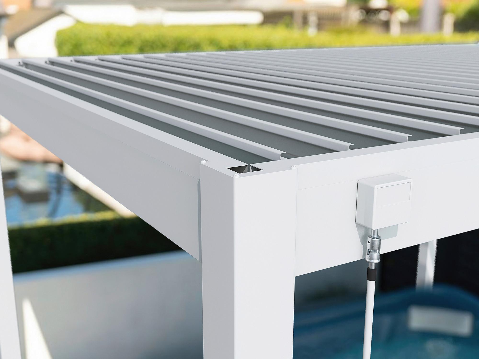 Pavillon Classic Weiß ca. 400x255x300 cm Aluminium - Weiß, Basics, Metall (400/255/300cm) - WEIDE