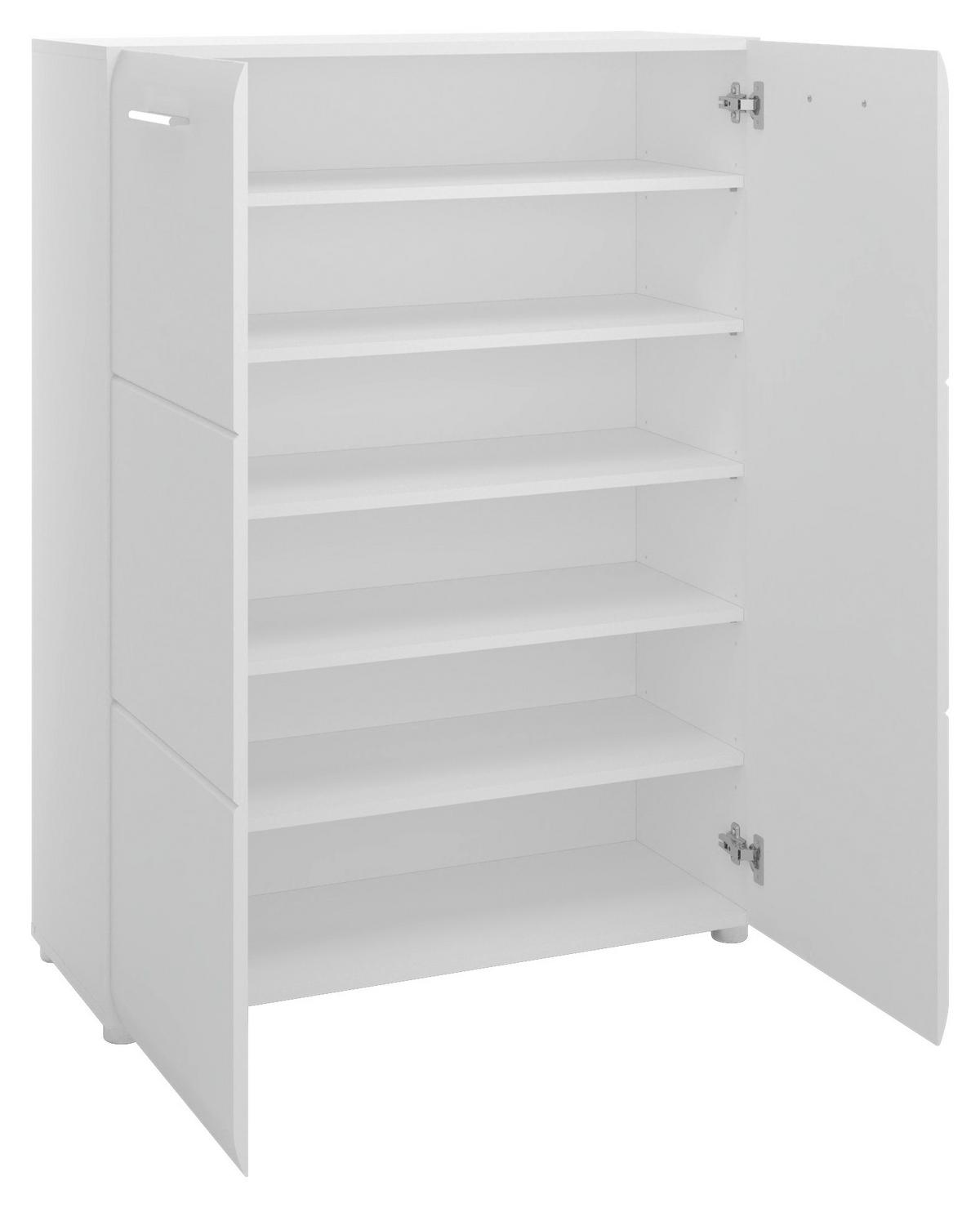 Ormarić Za Cipele Merano - crna, Moderno, drvni materijal/plastika (89,9/120/36cm) - Modern Living