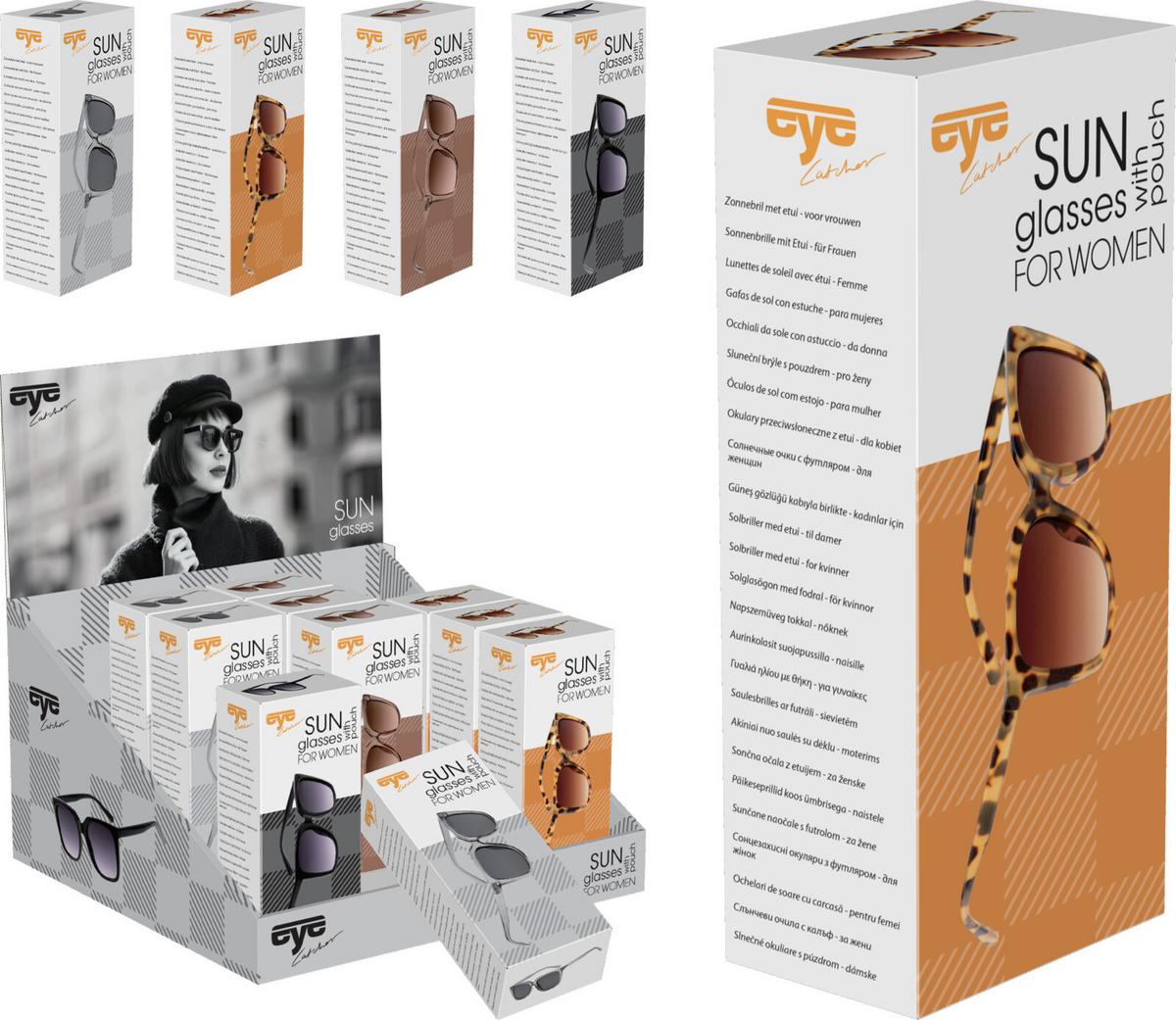 Napszemüveg Summer Woman - világosszürke/barna, műanyag