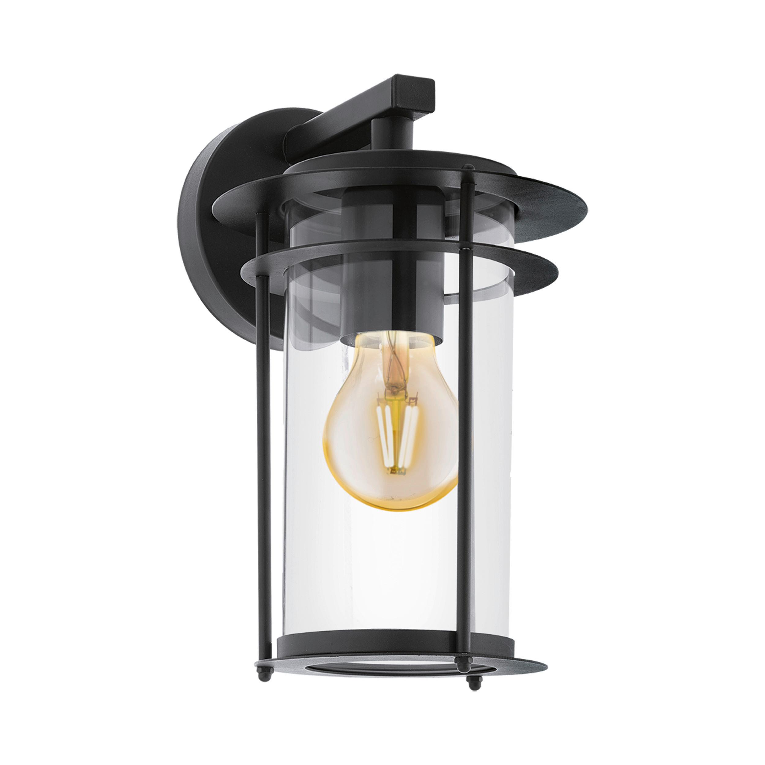 Aussenwandleuchte 96239 Valdeo - Klar/Transparent, Konventionell, Glas/Metall (16,5/27,5/20cm) - Eglo