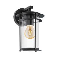 Aussenwandleuchte 96239 Valdeo - Klar/Transparent, Konventionell, Glas/Metall (16,5/27,5/20cm) - Eglo
