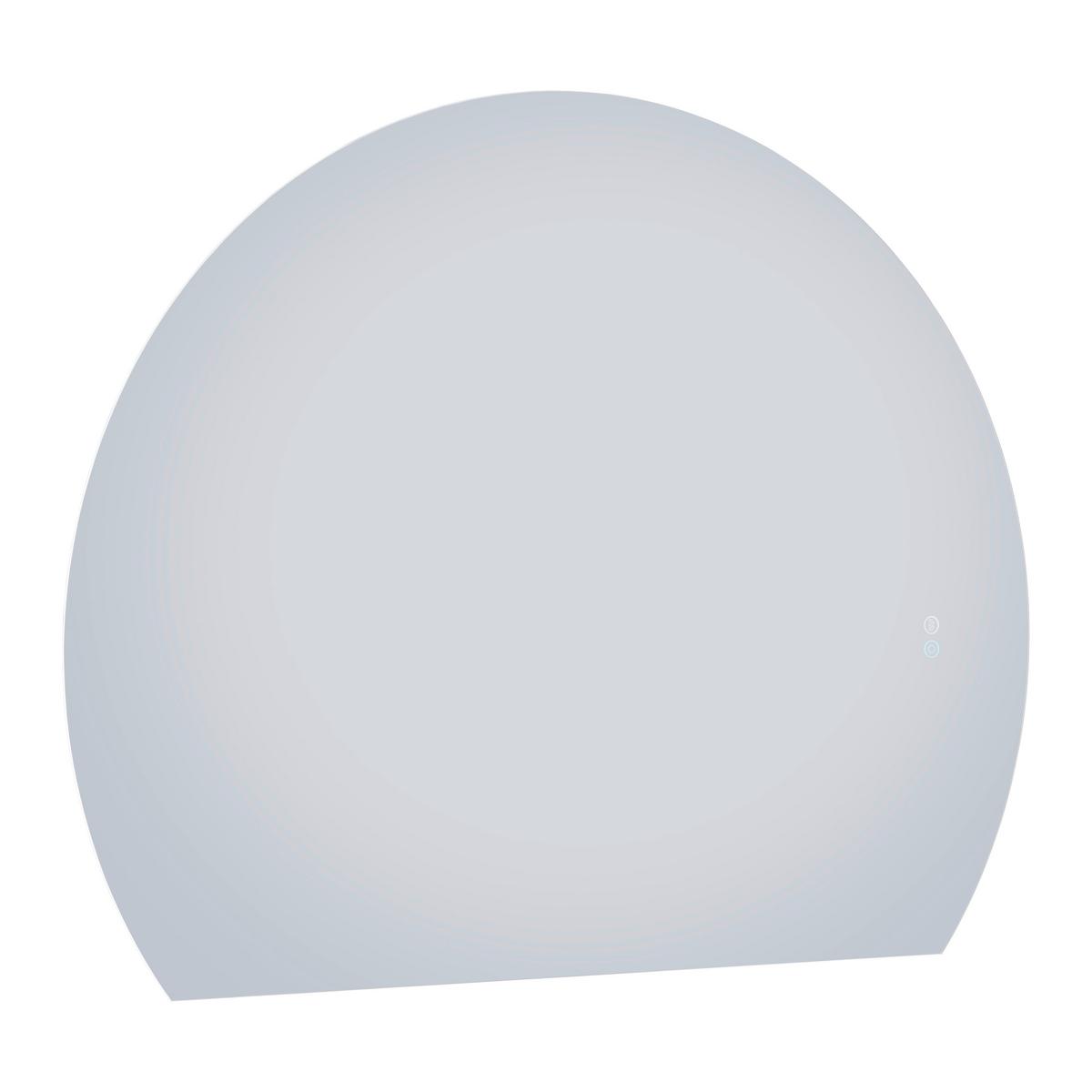 Leuchtspiegel Luisa inkl. LED-Beleuchtung - MODERN, Glas (80/100cm) - Mömax