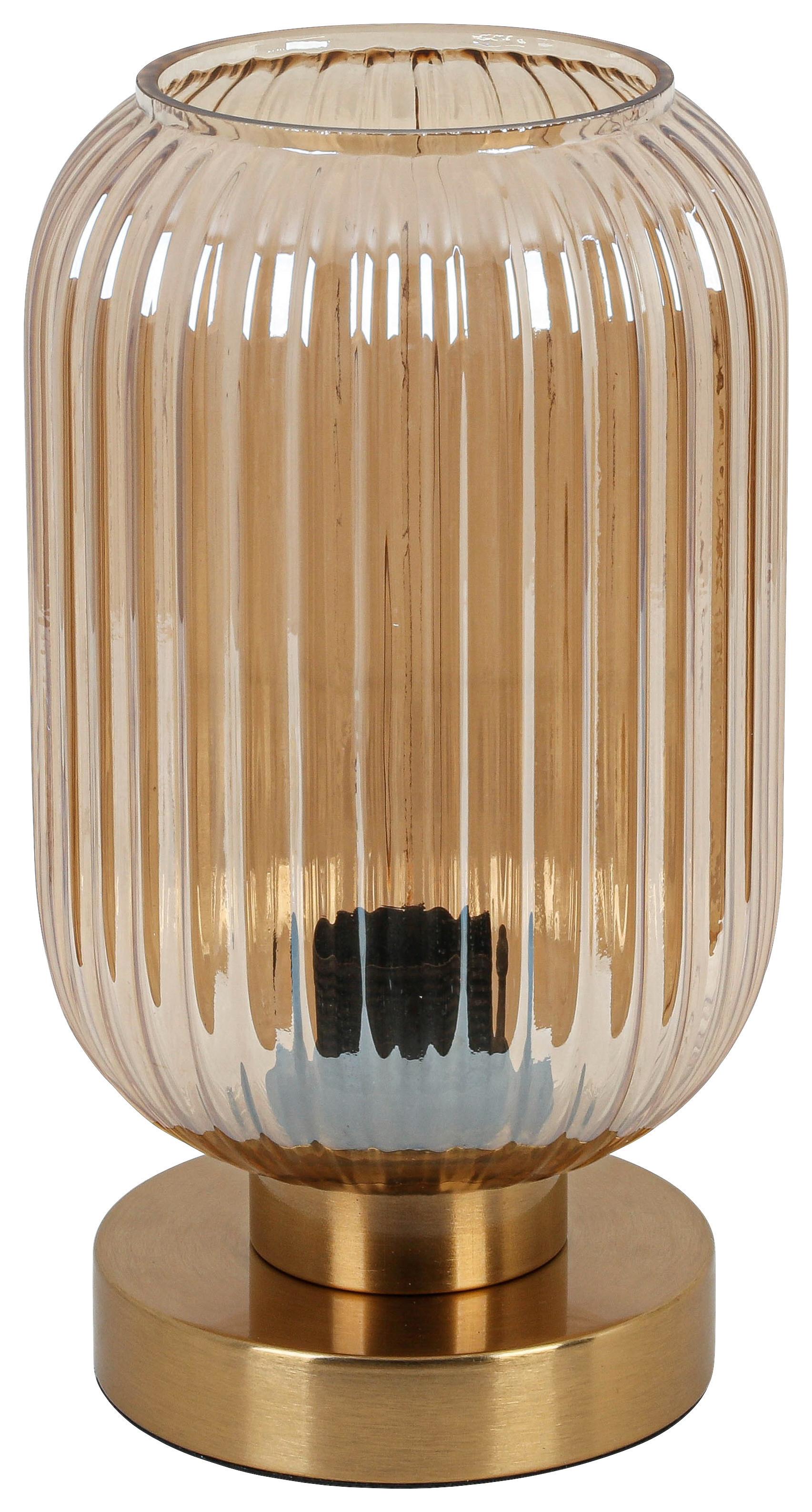 BORDSLAMPA EXI - mässingsfärgad, Modern, metall/glas (14/14/24cm) - Mömax