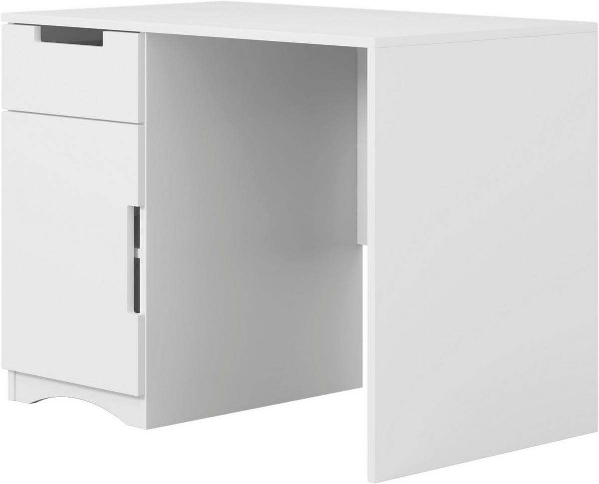 Mladinska Pisalna Miza Classic, Bela, 100x60cm - bela, Moderno, leseni material (100/60/75,5cm) - MID.YOU