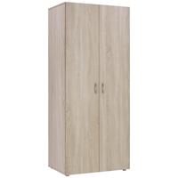 Kleiderschrank Basic in Sonom Eiche - Grau/Sonoma Eiche, Konventionell, Holzwerkstoff/Kunststoff (74/179/52cm) - Based