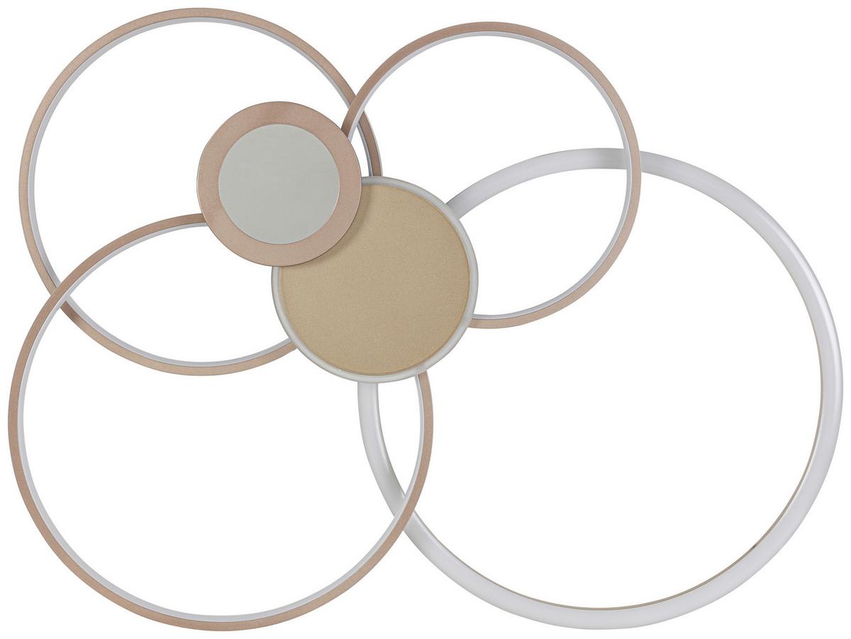 Plafonieră cu LED Genial - cappuccino/șampanie, Modern, plastic/metal (60/80/10,5cm) - Mömax