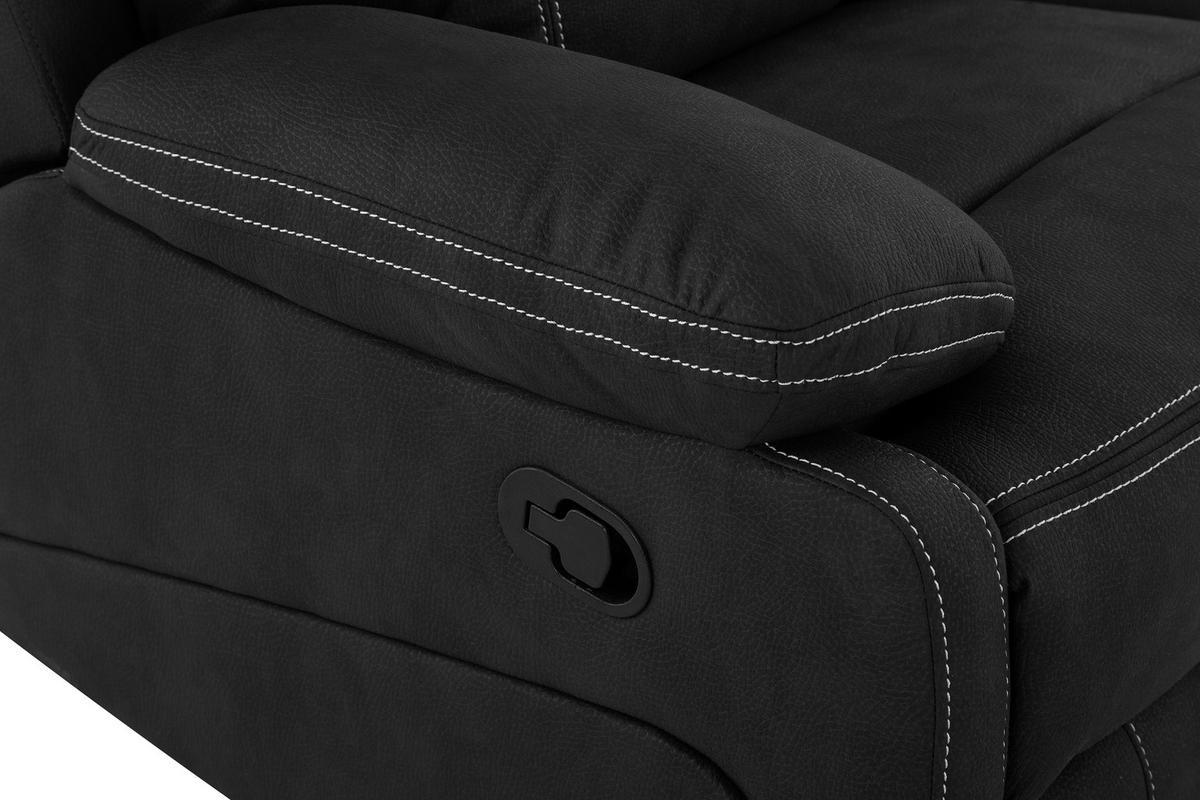 Dvosed Ember, Črna - črna, Basics, kovina/tekstil (178/103/96cm) - Livetastic