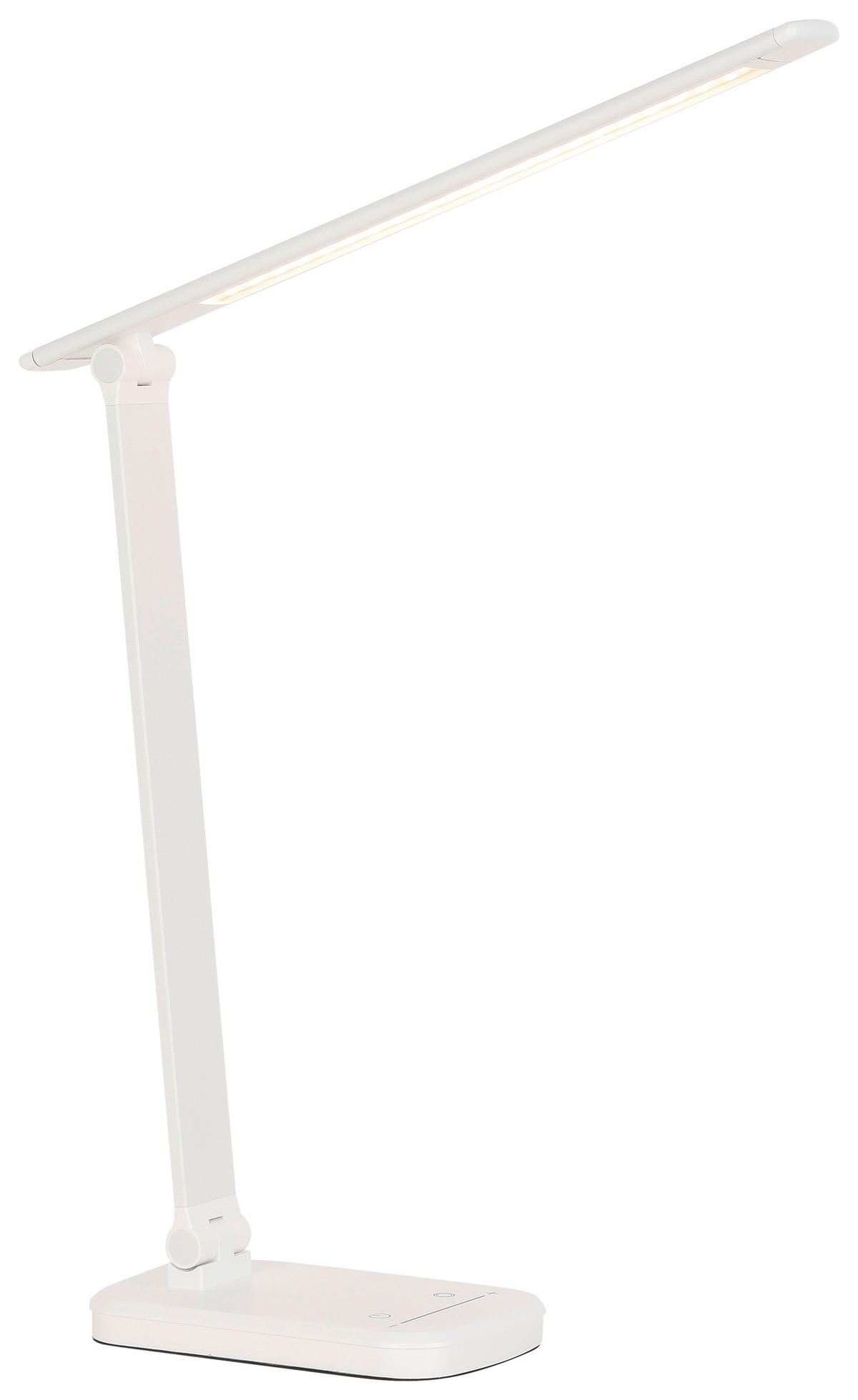 Namizna Led-svetilka Tomi - bela, Moderno, kovina/umetna masa (38,5/10,2/35,9cm) - Mömax