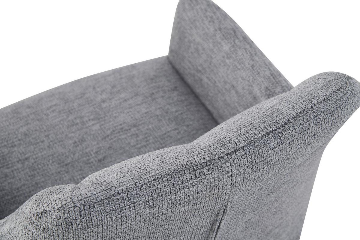 STUHL-SET BELLA - Anthrazit/Schwarz, Modern, Textil/Metall (55/82/62cm) - MID.YOU