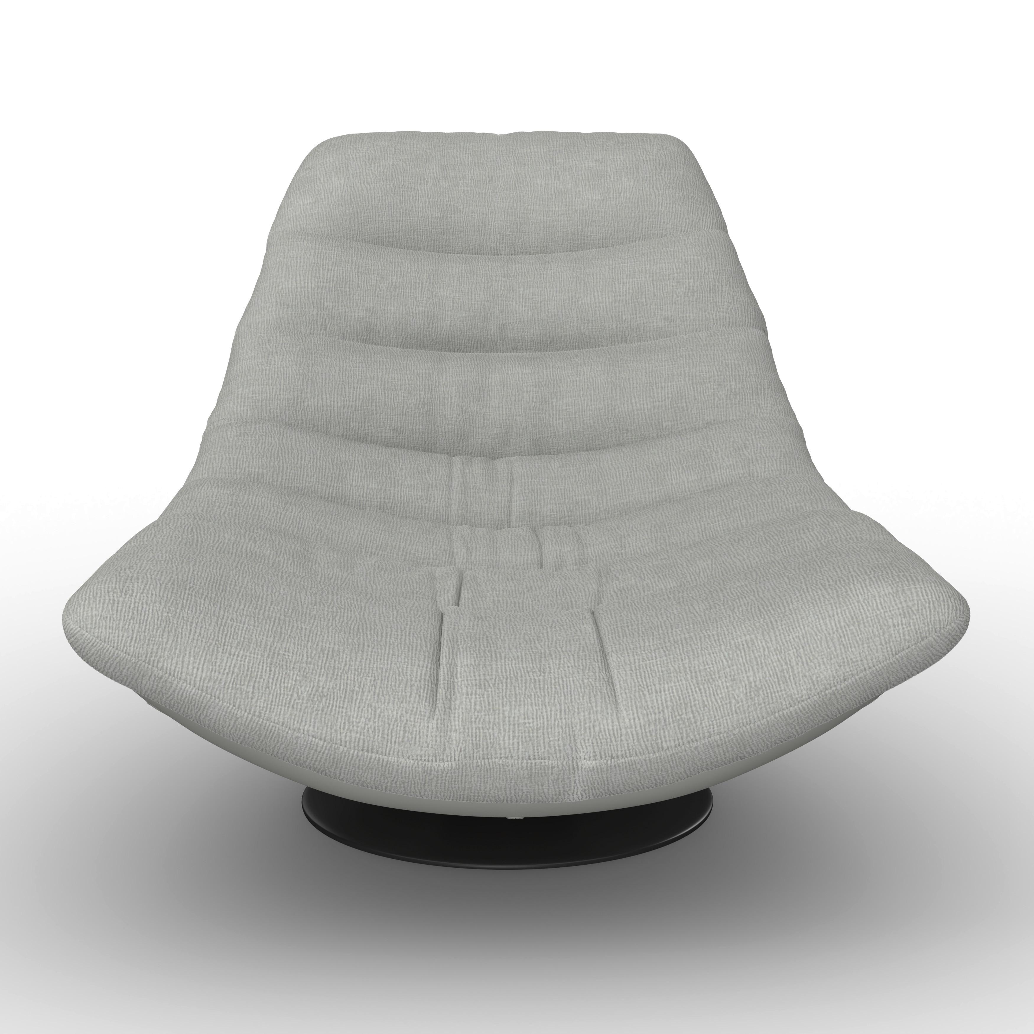 RELAXFÅTÖLJ LENA - grå/svart, Modern, metall/textil (85/82/113cm) - Bessagi Home