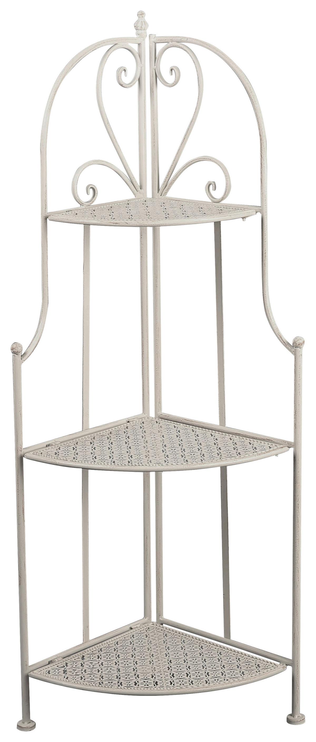 Regal Nadim 2, Bela - bela, Moderno, kovina (34/120/47cm)