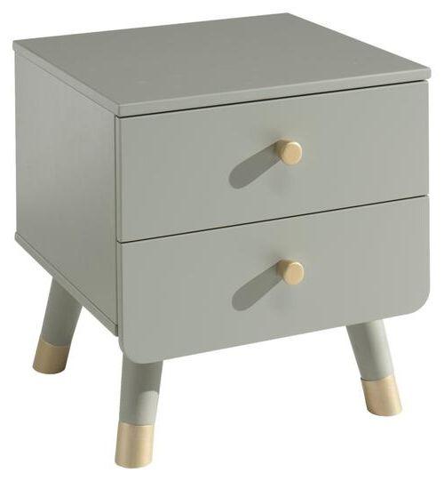 Kindernachtkästchen Olivgrün H: 45,2 cm Billy - Goldfarben/Olivgrün, KONVENTIONELL, Holzwerkstoff/Kunststoff (43/45,20/40cm) - MID.YOU