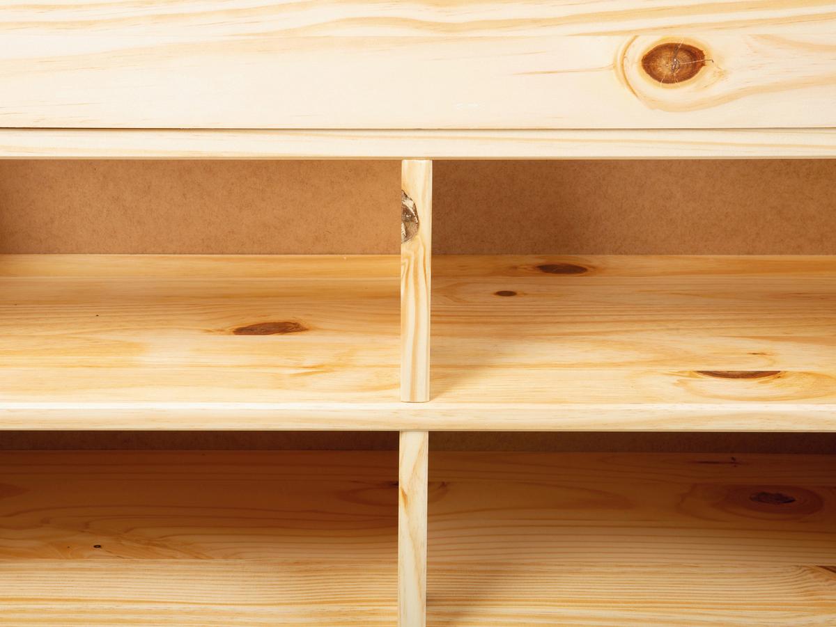 Stauraumbett Claas Kiefer - Naturfarben, Basics, Holz (90/200cm) - MID.YOU