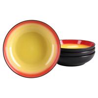 Tálszett 24931 Hot Red Poke Bowl - fekete/piros, Trend, kerámia (22,5/6cm) - Creatable