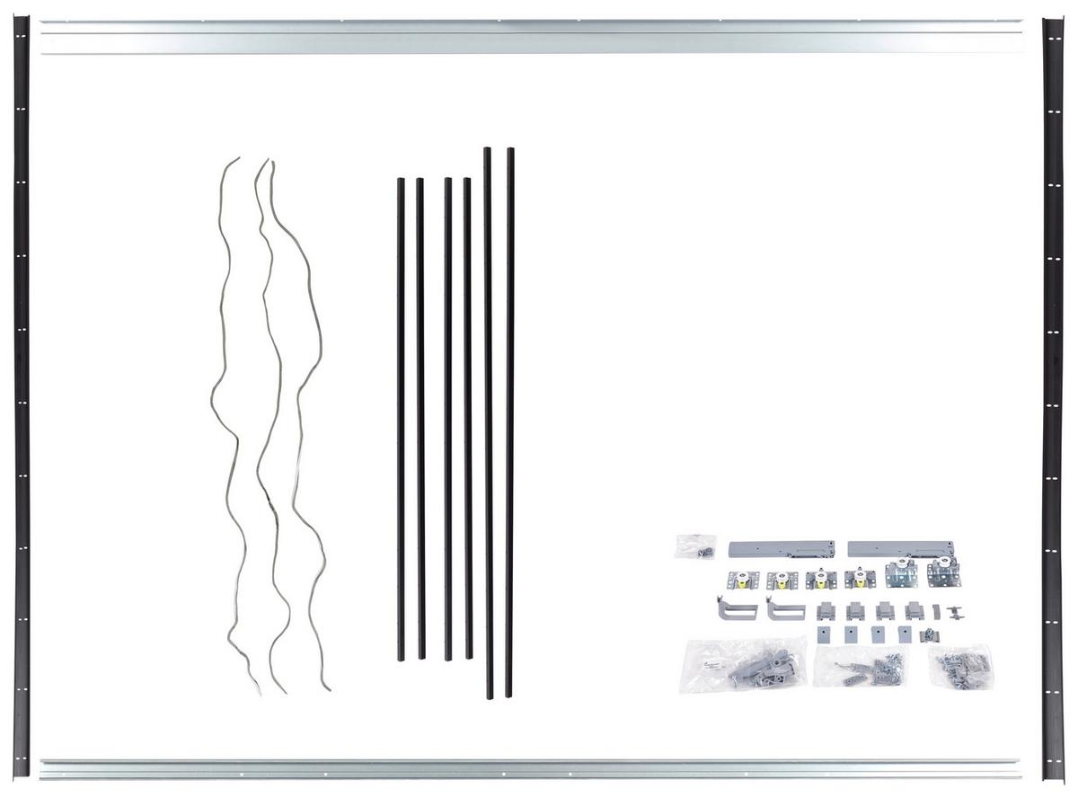 Montagepaket Unit in Schwarz - Schwarz, MODERN, Kunststoff/Metall - Based