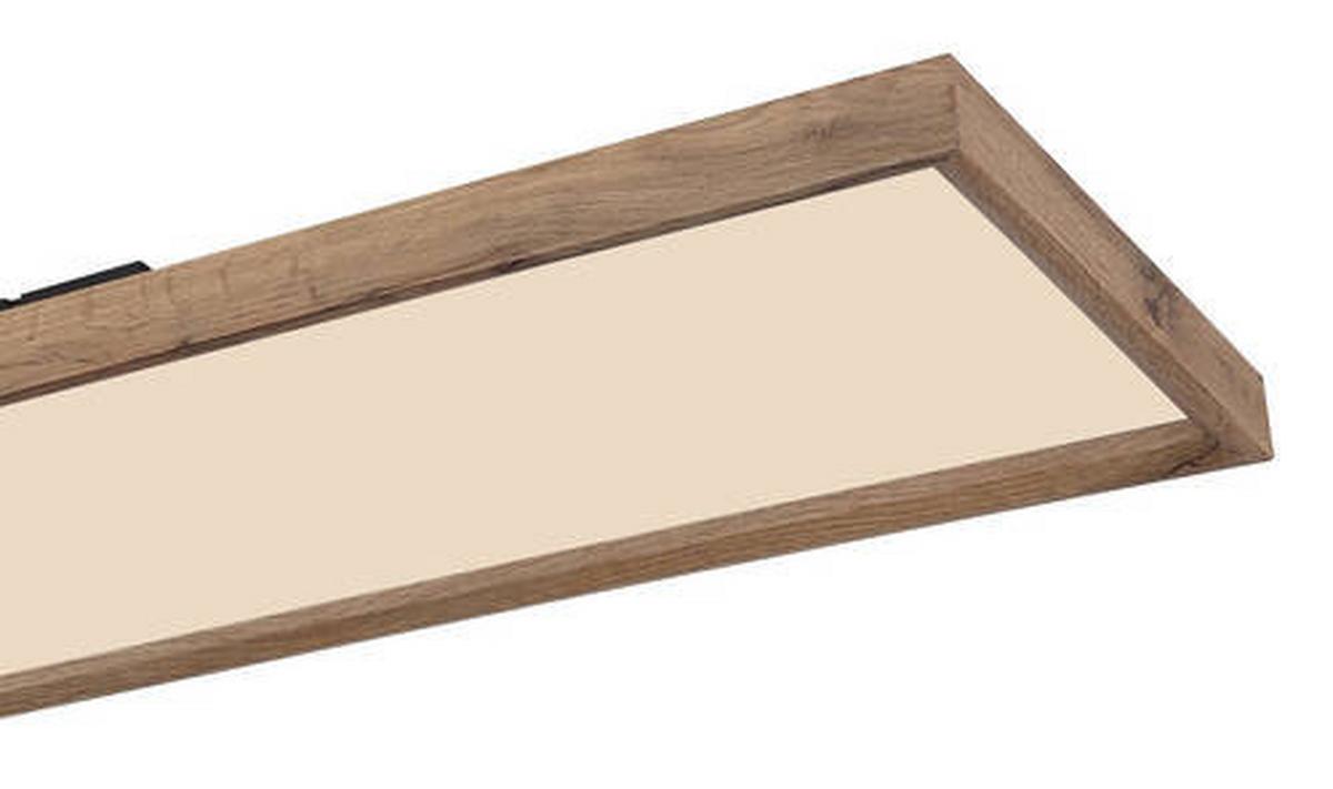 Stropna Led-svetilka Carla, S Sijalko - bela/opal, Natur, kovina/umetna masa (120/30/8,5cm) - Globo