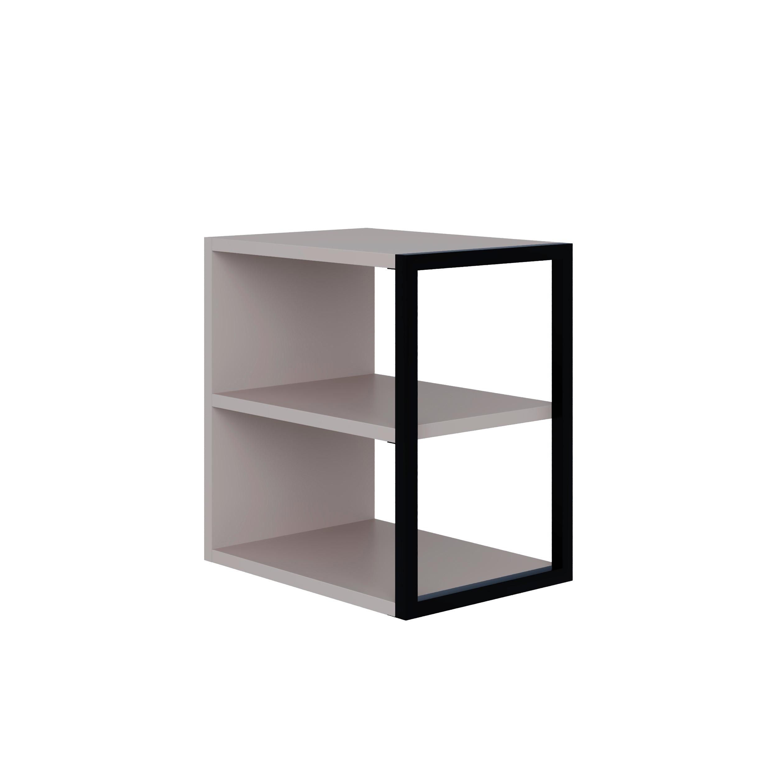 Beistelltisch Echo ca. 42x45x30 cm Mokka - Mokka, Design, Holzwerkstoff/Metall (42/45/30cm) - Livetastic