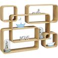 Regal in Naturfarben - Naturfarben, MODERN, Holz (59/79/12cm) - MÖMAX modern living