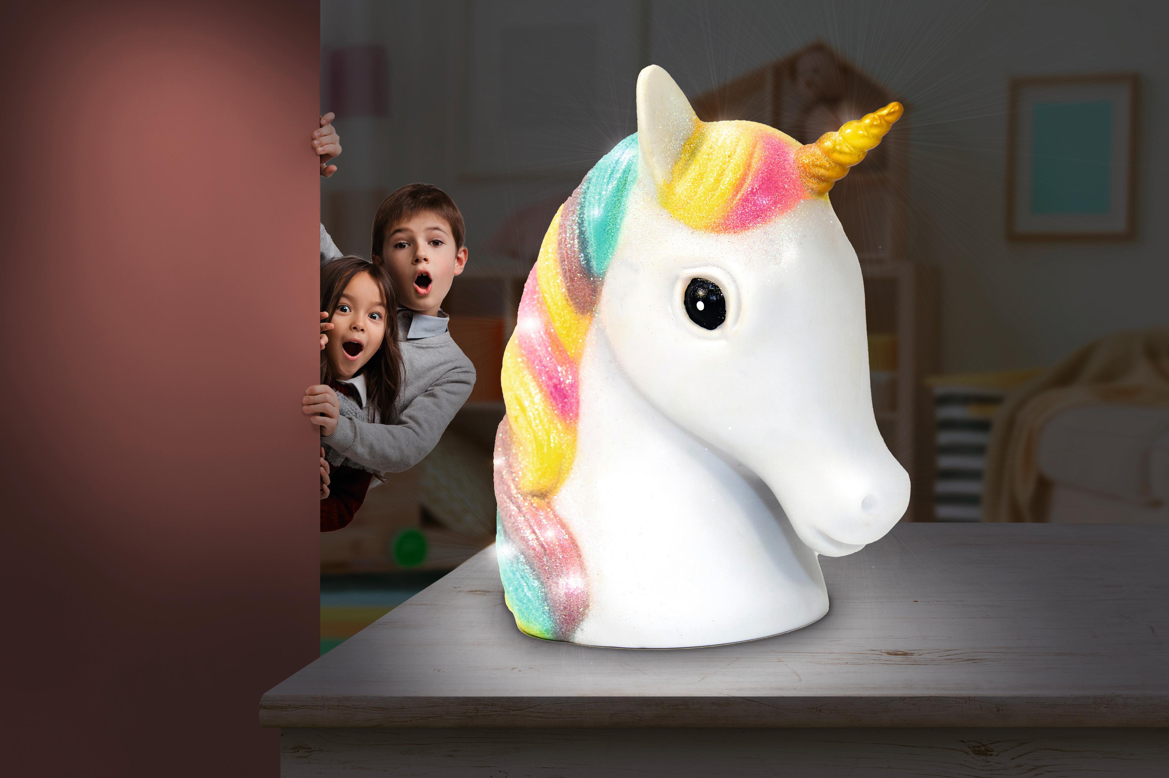 Tischleuchte Unicorn max. 1 Watt - Multicolor, Basics, Kunststoff (11,5/18,5/21,5cm) - Globo