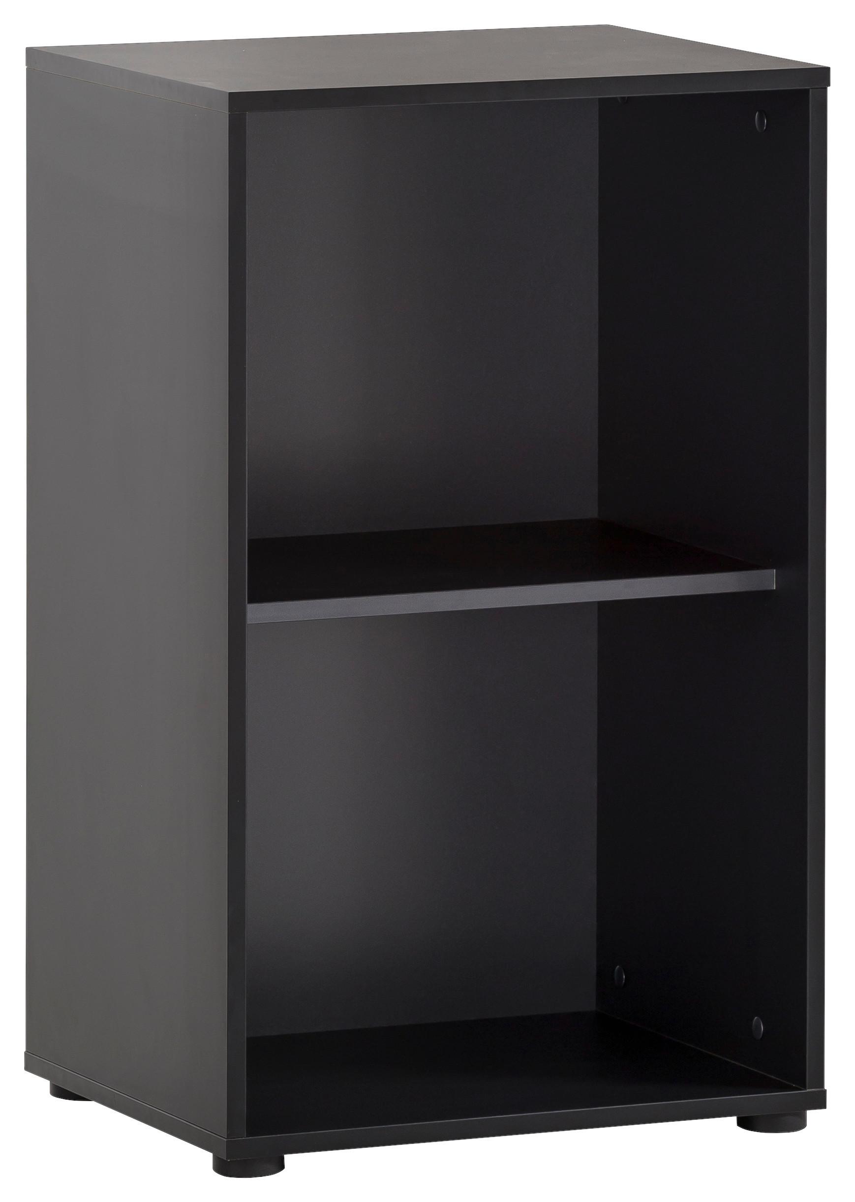 Schreibtischregal Aino Schwarz ca. 50,95x83,6x41cm - Schwarz, MODERN, Holzwerkstoff (50,95/83,6/41cm) - MID.YOU