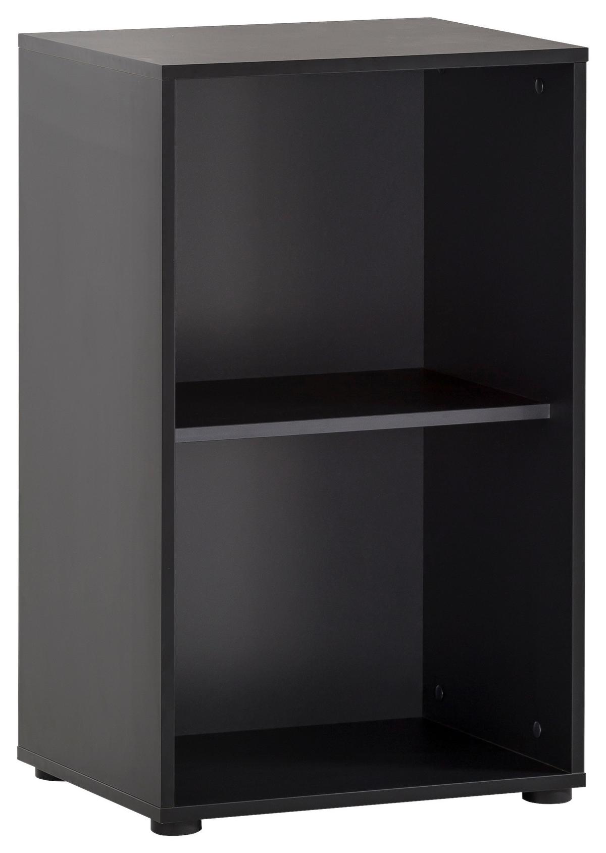 Schreibtischregal Aino Schwarz ca. 50,95x83,6x41cm - Schwarz, MODERN, Holzwerkstoff (50,95/83,6/41cm) - MID.YOU