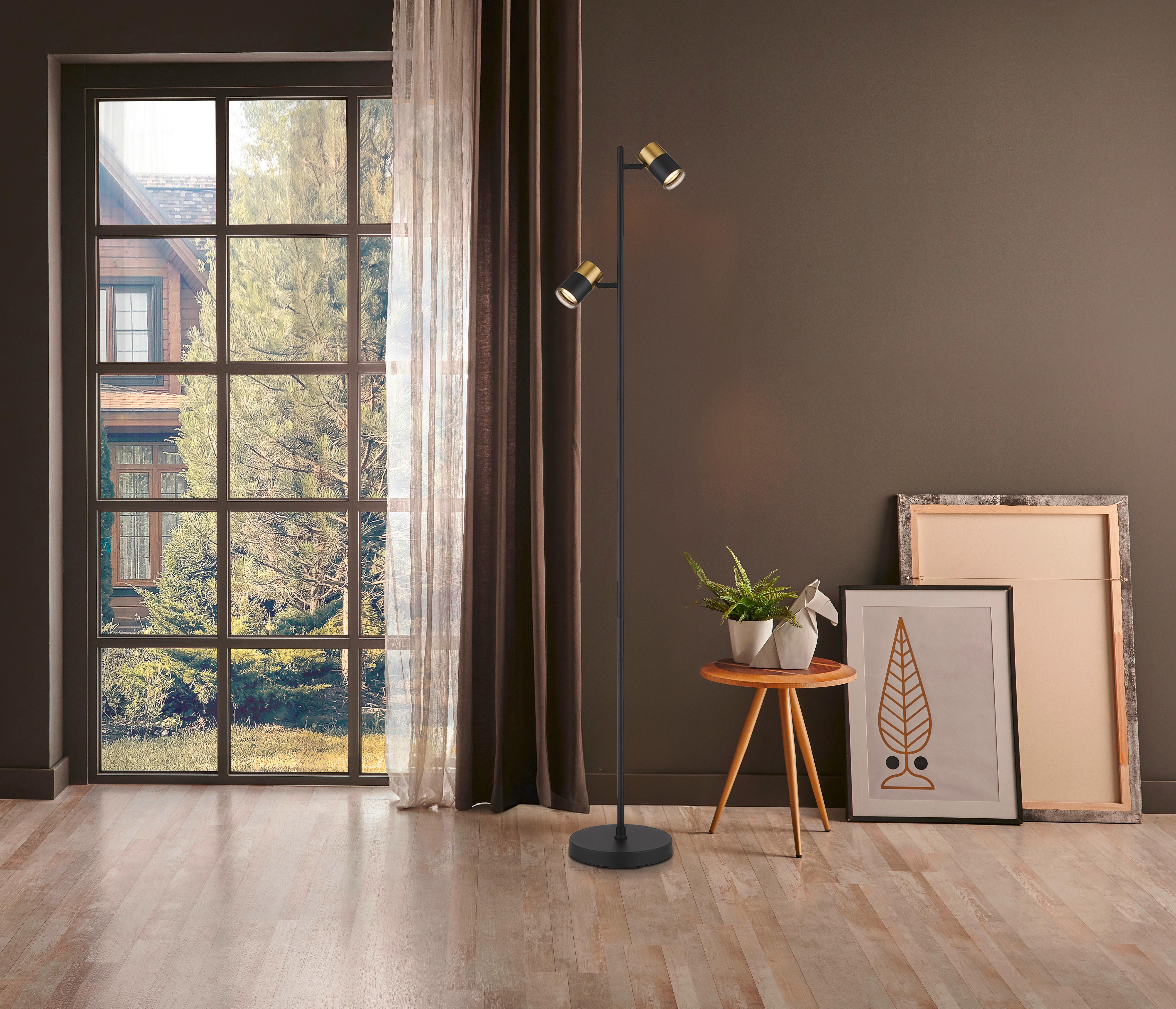 Stehleuchte Brisbon Schwarz max. 5 Watt - Design (21,5/23/154cm) - Globo