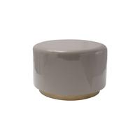 HOCKER ARTISSE 250 - Goldfarben/Grau, Design, Metall (51,5/43cm) - Kayoom