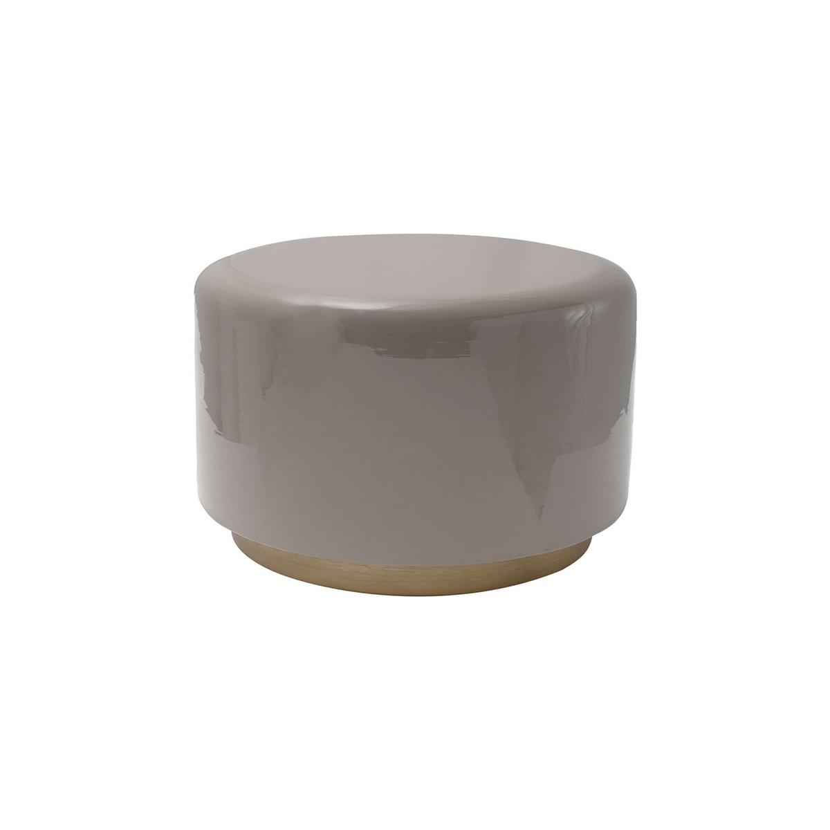 HOCKER ARTISSE 250 - Goldfarben/Grau, Design, Metall (51,5/43cm) - Kayoom