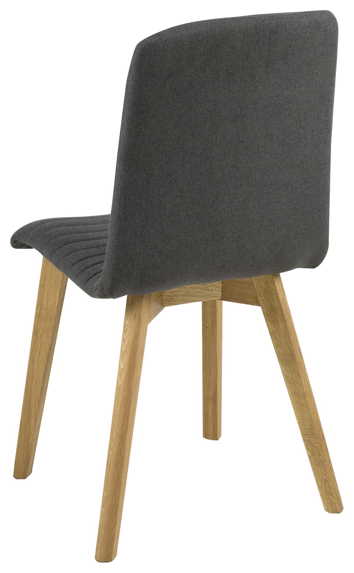 KRZESŁO AROSA -PO- - kolor dębowy/antracytowy, Lifestyle, tkanina/drewno (42/90/43cm) - Livetastic