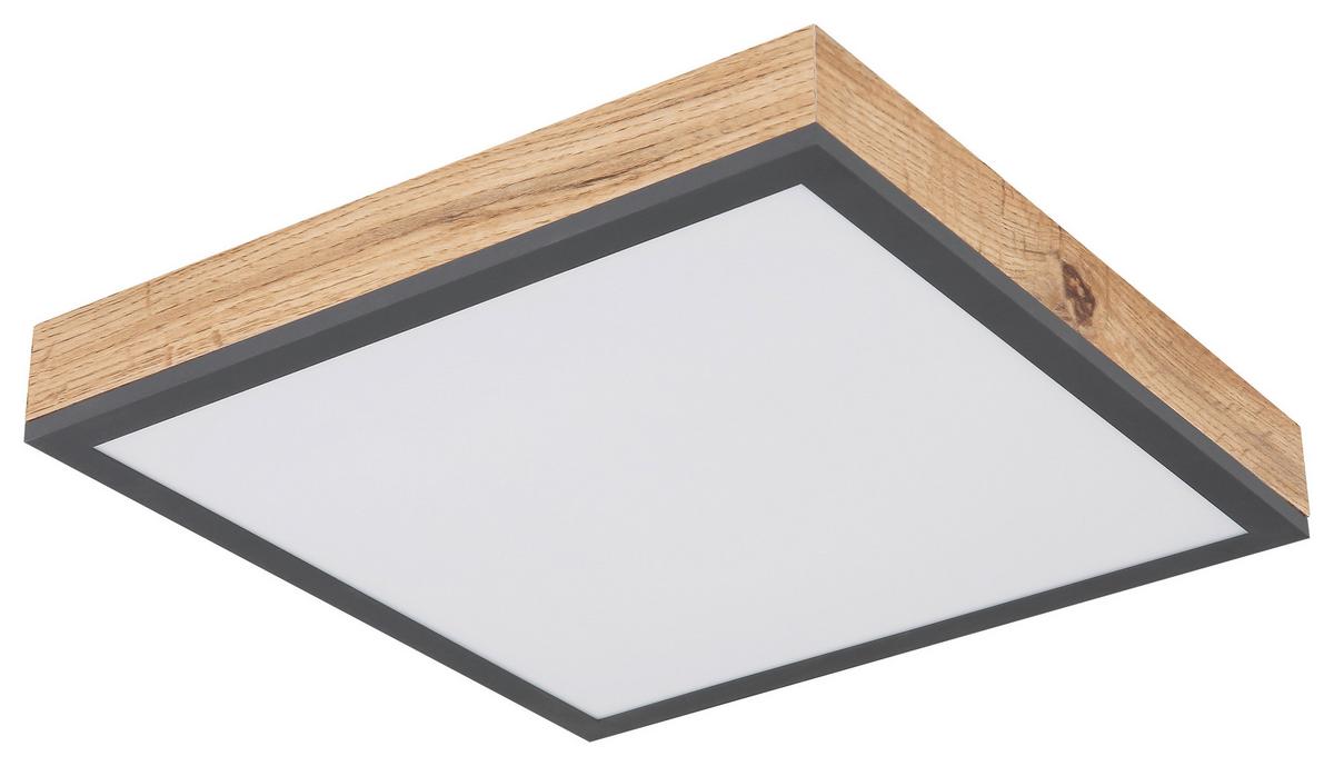 Stropna Led-svetilka Doro, S Sijalko - barve grafita/opal, Basics, kovina/umetna masa (30/30cm) - Globo